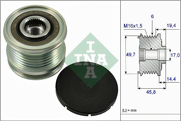 WILMINK GROUP Механизм свободного хода генератора WG1253742